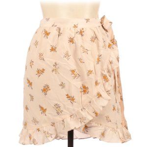 Madewell Silk Meadow Wrap Skirt in Field Bouquet